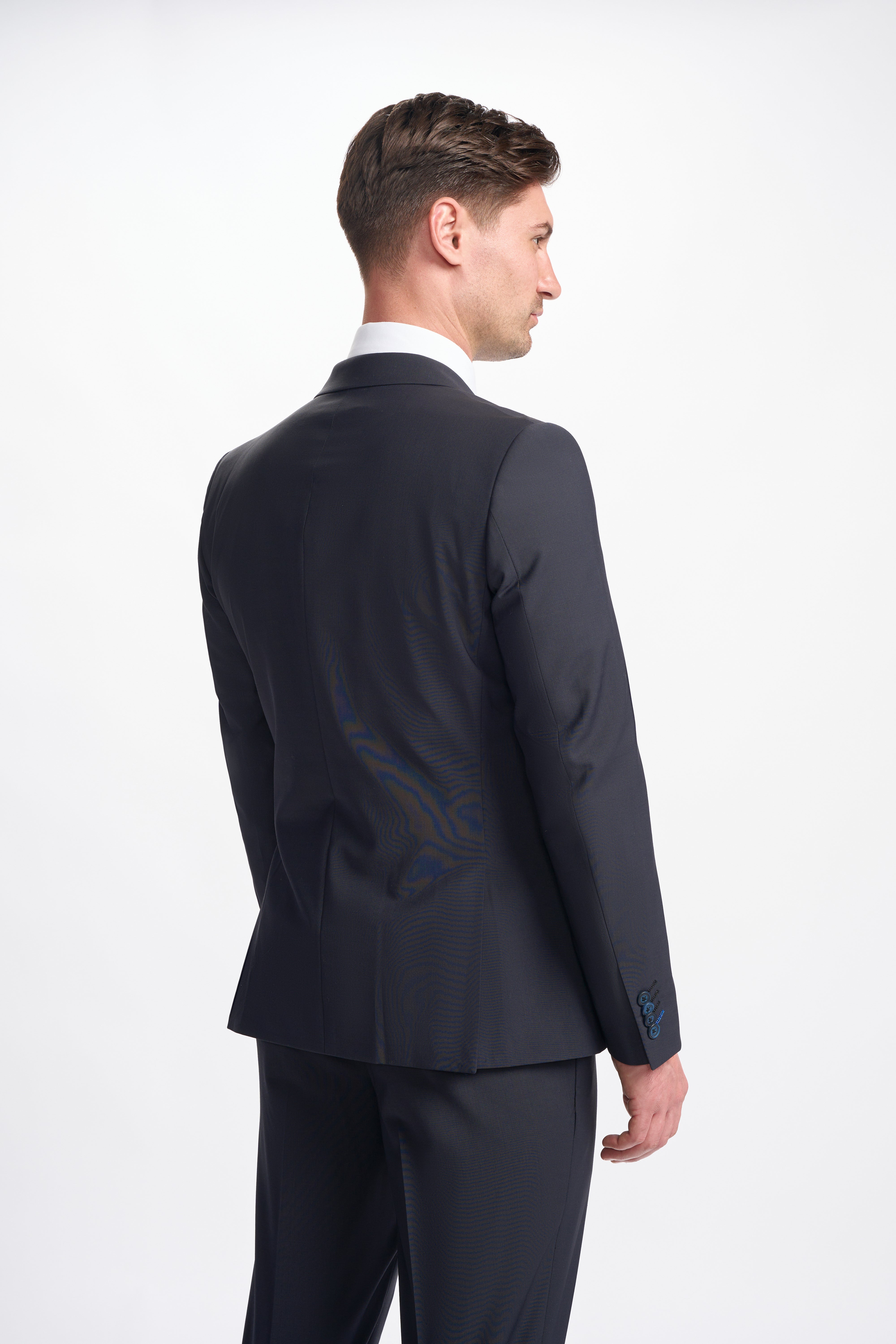 Men’s Wool Blend Double-breasted Suit – BOND D/B - Midnight Blue