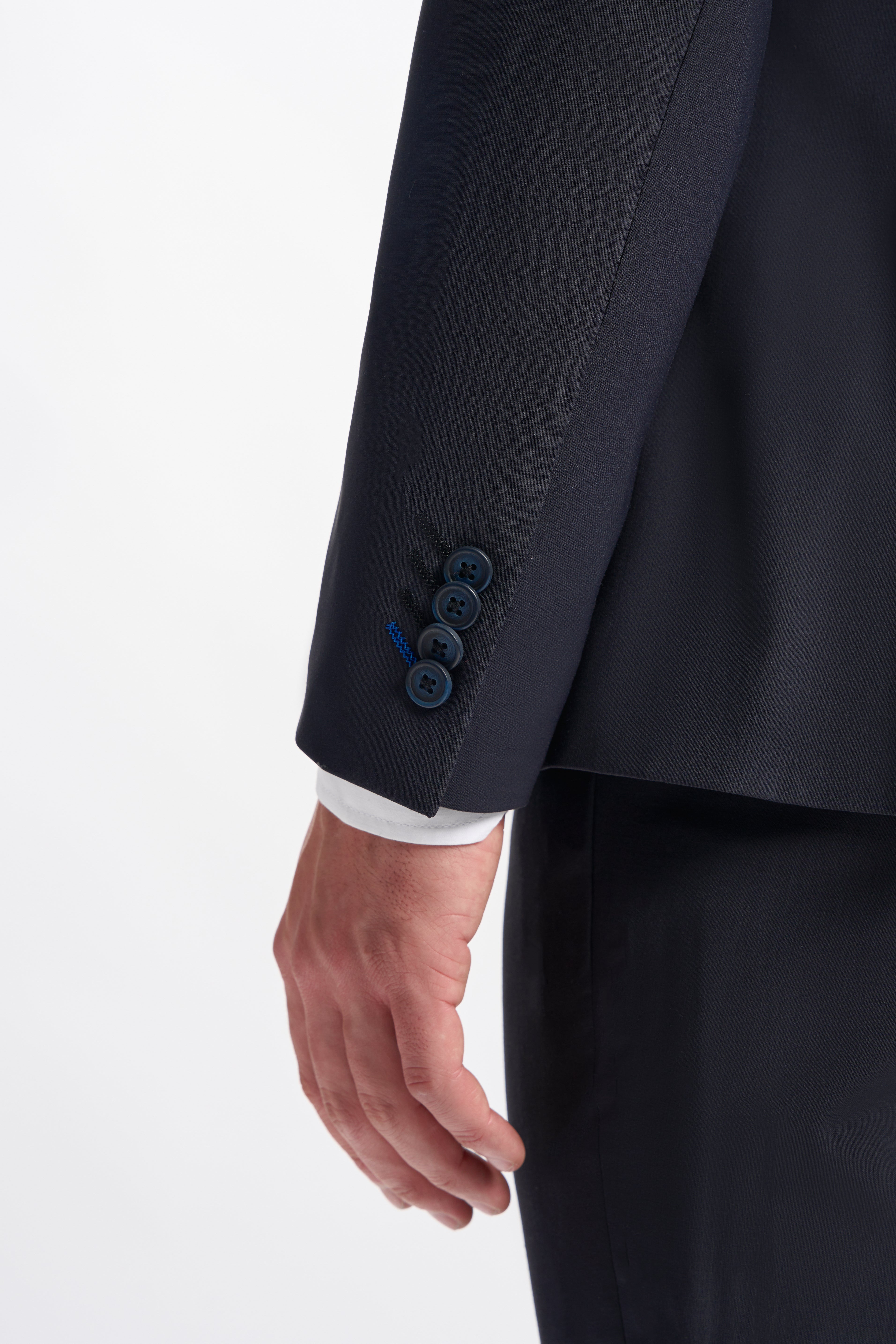 Men’s Wool Blend Double-breasted Suit – BOND D/B - Midnight Blue