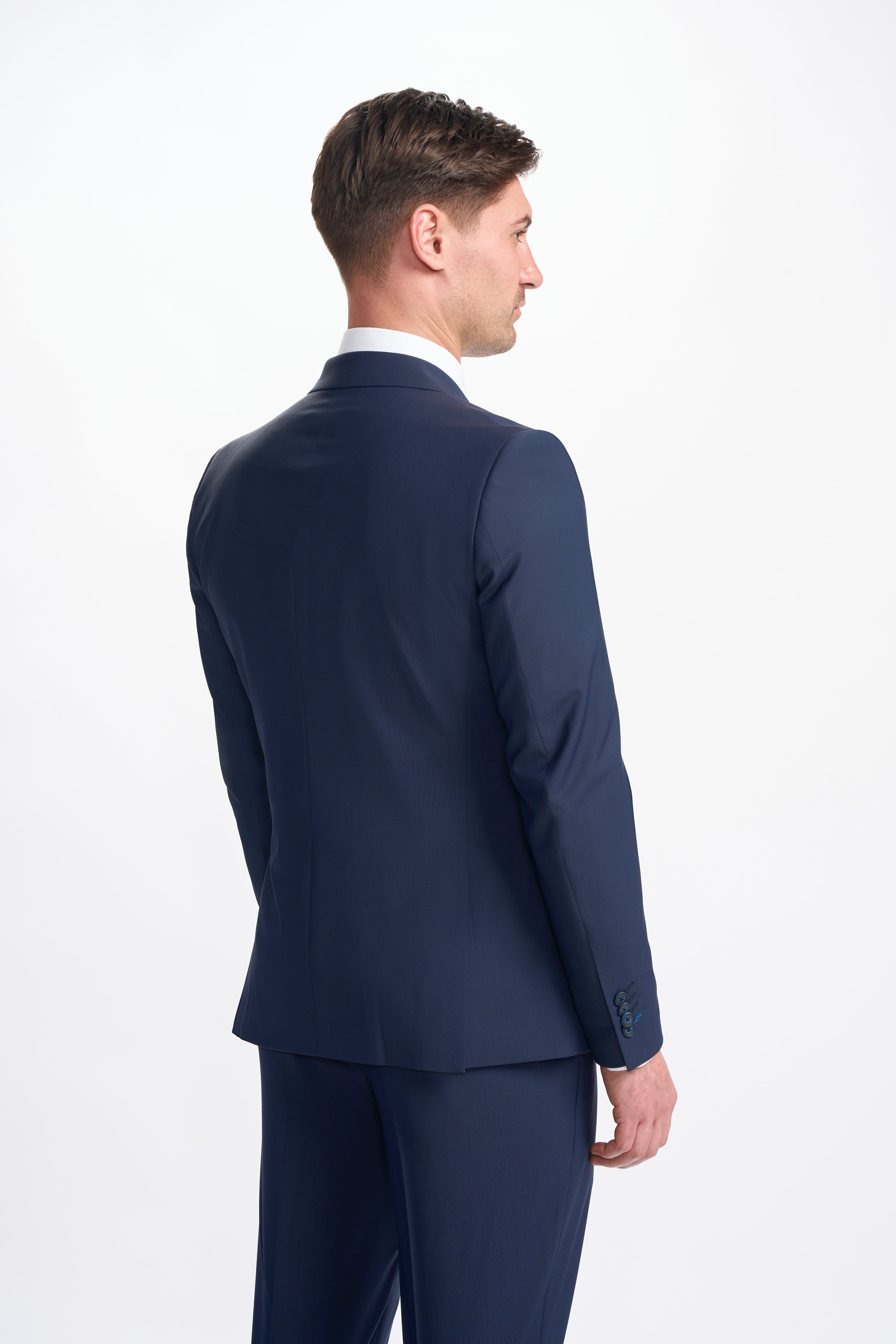 Men’s Wool Blend Double-breasted Suit – BOND D/B - Navy Blue